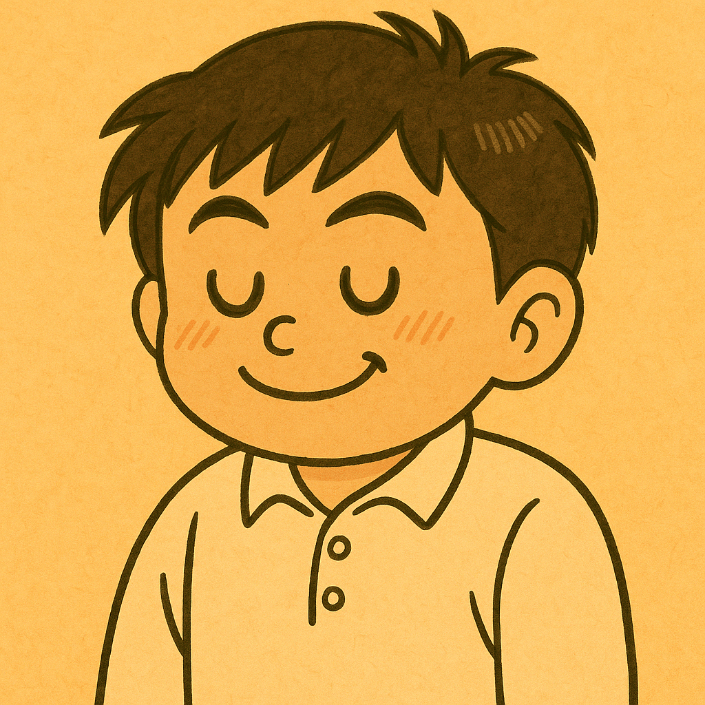 ほっとした様子のちとせまるくん